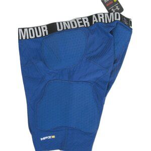 NEW UNDER ARMOUR HEAT GEAR UA MPZ 2 COMPRESSION BASKETBALL SHORTS!  BLUE  3X
